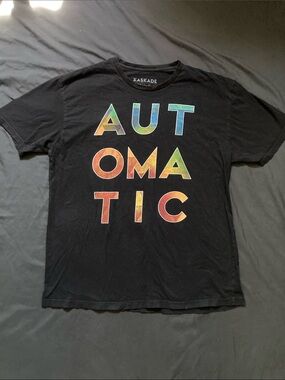 Kaskade Automatic Tour 2015 T Shirt Black Graphic Band Tee Size XL